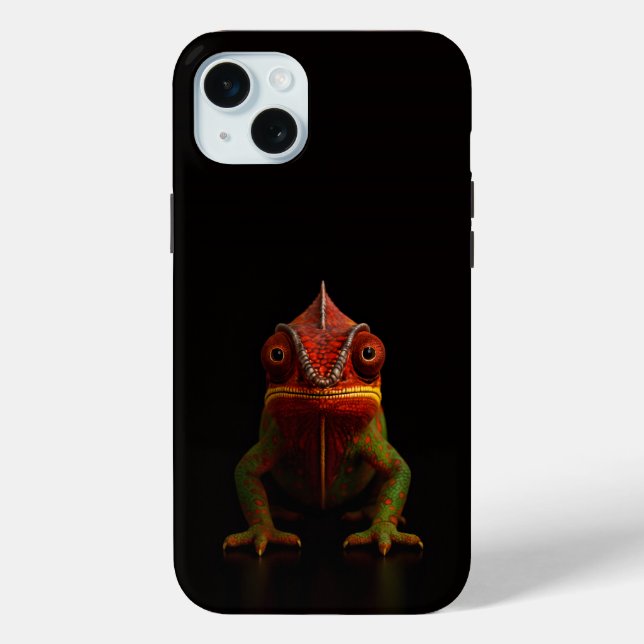 Funda De Case-Mate Para iPhone Negro 4 Luxe, Camaleón Panther (Reverso )