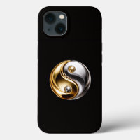Negro 4 Luxe iPhone 13, Armonía Yin Yang