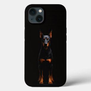 Funda Para iPhone 13 Negro 4 Luxe iPhone 13, Doberman Guardián