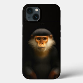 Funda Para iPhone 13 Negro 4 Luxe iPhone 13, Langur Douc Rojo
