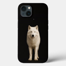 Funda Para iPhone 13 Negro 4 Luxe iPhone 13, Lobo Ártico Marfil