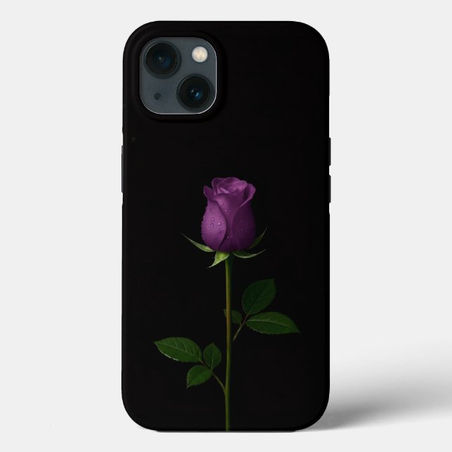 Funda De Case-Mate Para iPhone Negro 4 Luxe iPhone 13, Rosa Violeta Real (Reverso )
