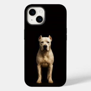 Funda Para iPhone 14 De Case-Mate Negro 4 Luxe iPhone 14 Mate, Dogo Argentino Audaz