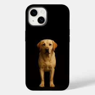 Funda Para iPhone 14 De Case-Mate Negro 4 Luxe iPhone 14 Mate, Labrador Minimalista