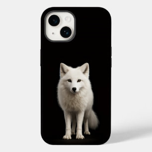 Funda Para iPhone 14 De Case-Mate Negro 4 Luxe iPhone 14 Mate, Zorro Ártico Marfil