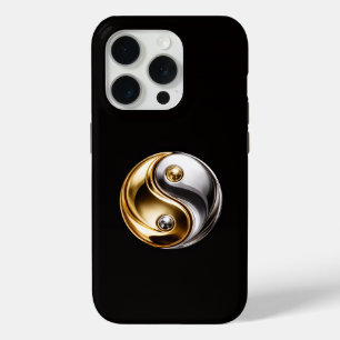 Funda Para iPhone 15 Pro Negro 4 Luxe iPhone 15 Pro Mate Armonía Yin Yang