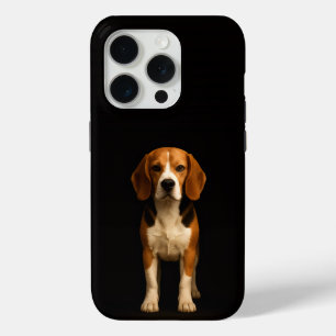 Funda Para iPhone 15 Pro Negro 4 Luxe iPhone 15 Pro Mate Kind Beagle