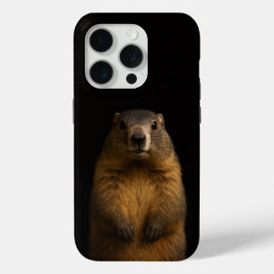 Funda Para iPhone 15 Pro Negro 4 Luxe iPhone 15 Pro Mate Marmota Esponjosa