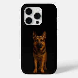 Funda Para iPhone 15 Pro Negro 4 Luxe iPhone 15 Pro Mate Pastor Alemán