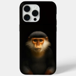 Funda Para iPhone 15 Pro Max Negro 4 Luxe iPhone 15 Pro Max, Langur Douc Rojo
