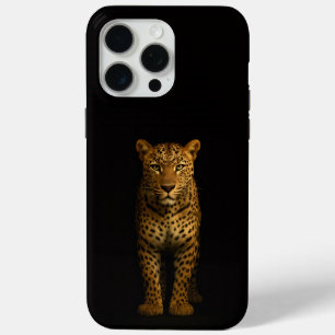 Funda Para iPhone 15 Pro Max Negro 4 Luxe iPhone 15 Pro Max, Majestuoso Leopard