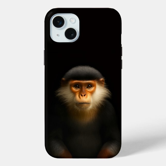 Funda De Case-Mate Para iPhone Negro 4 Luxe, Langur Douc Rojo (Reverso )