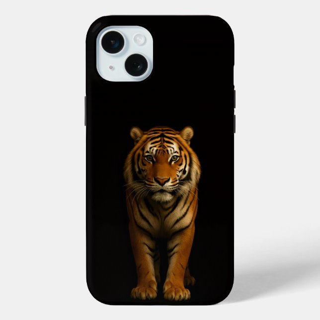 Funda De Case-Mate Para iPhone Negro 4 Luxe, Noble Tiger iPhone 15 Plus (Reverso )