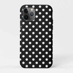 Funda Para iPhone 11 Pro Negro con puntos blancos