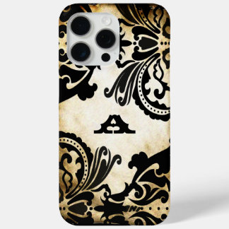 title_seo2 Negro Damask Caso personalizado para iPhone Elegir