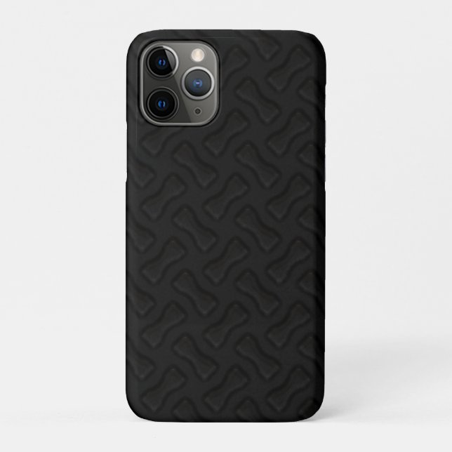 Funda De Case-Mate Para iPhone Negro de goma de la pisada del neumático de Burnin (Reverso)
