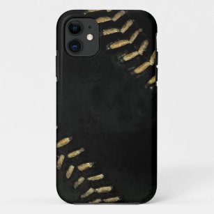 Funda Para iPhone 11 negro del béisbol