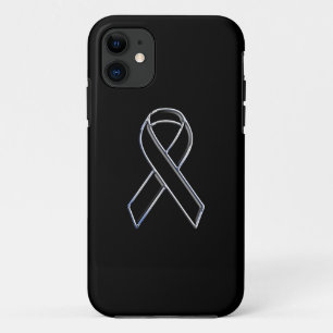 Funda Para iPhone 11 Negro del estilo del cromo en conciencia negra de