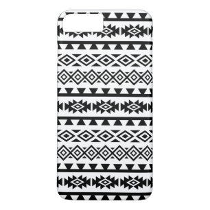Funda Para iPhone 8 Plus/7 Plus Negro grande estilizado azteca del modelo II en