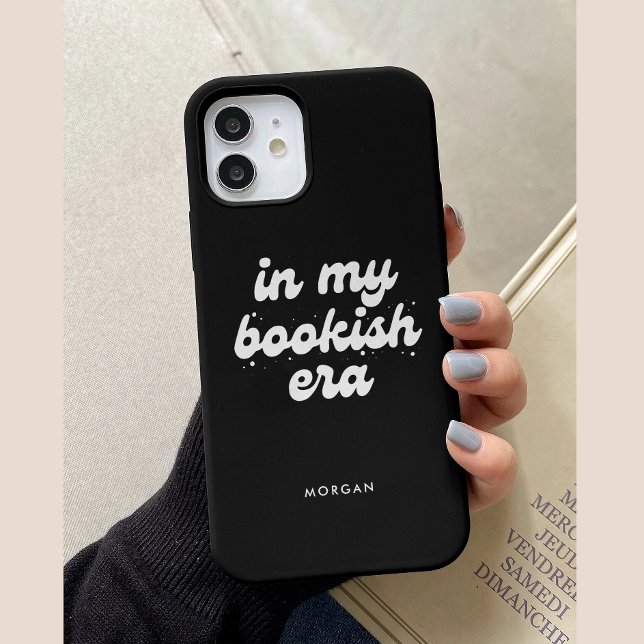 Funda De Case-Mate Para iPhone Negro Moderno Personalizado En Mi Era Librera  (Subido por el creador)