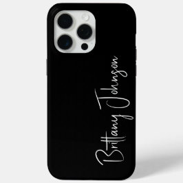 Funda Para iPhone 15 Pro Max Negro monogramado
