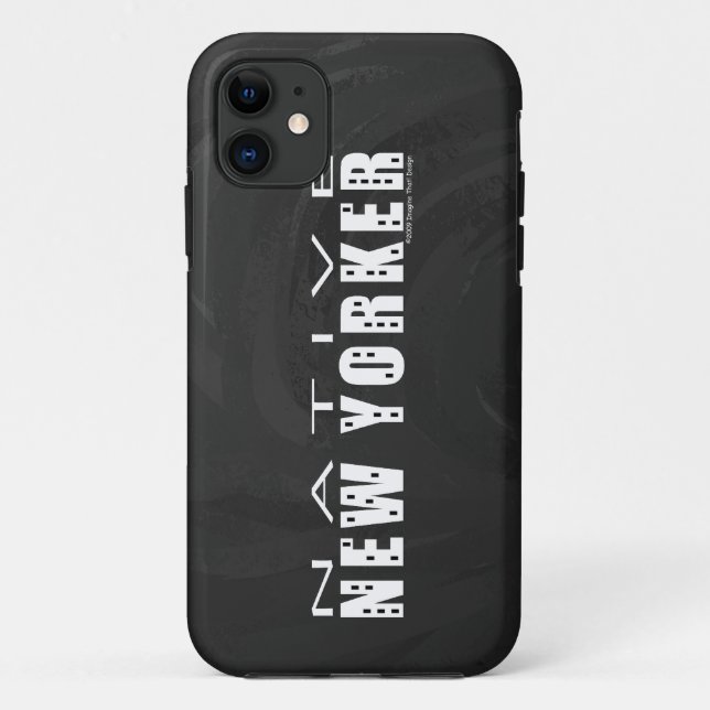 Funda De Case-Mate Para iPhone Negro nativo neoyorquino (Reverso)