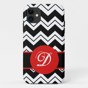 title_seo2 Negro rojo Chevron blanco ZizZag de la inicial del