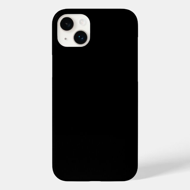 Funda De Case-Mate Para iPhone Negro sólido (Reverso )