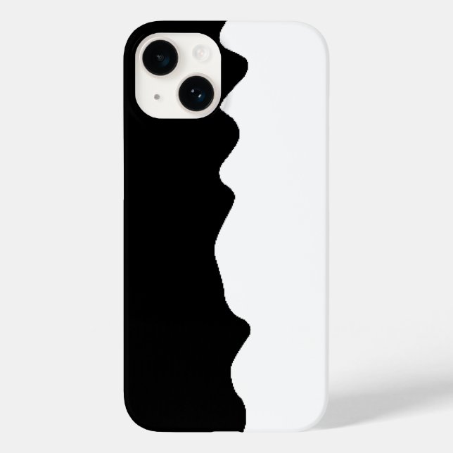 Funda De Case-Mate Para iPhone Negro y Blanco (Reverso )