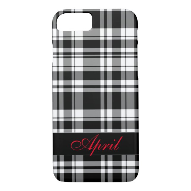 Funda De Case-Mate Para iPhone Negro y blanco (Reverso)