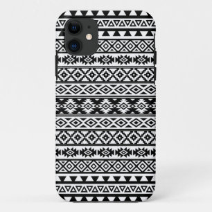 Funda Para iPhone 11 Negro y blanco estilizados aztecas del modelo