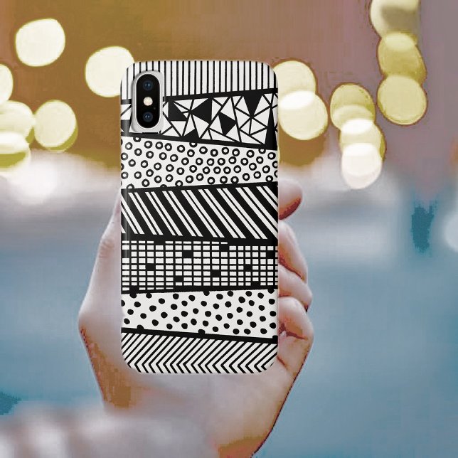 Funda De Case-Mate Para iPhone Negro y blanco - patrón moderno (Subido por el creador)