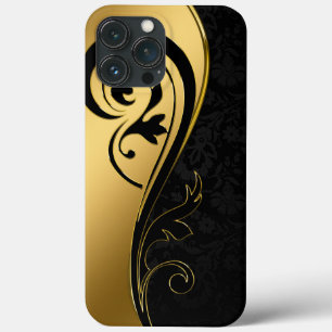 Funda Para iPhone 13 Pro Max Negro y oro