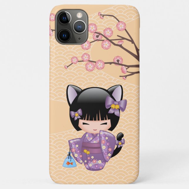 Funda De Case-Mate Para iPhone Neko Kokeshi Doll - Chica Geisha (Reverso)