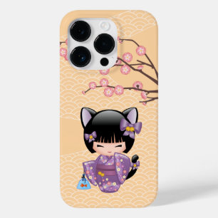 Funda Para iPhone 14 Pro De Case-Mate Neko Kokeshi Doll - Chica Geisha