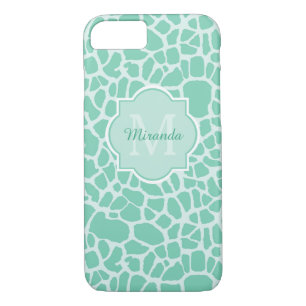 title_seo2 Neo Mint Green Giraffe Imprimir Monograma
