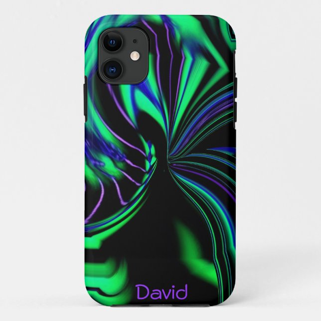 Funda De Case-Mate Para iPhone Neon Alien Aura iPhone 5 Funda *Personaliza* (Reverso)