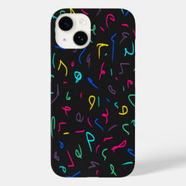 Funda Para iPhone 14 De Case-Mate Neon Bright Marks on Black