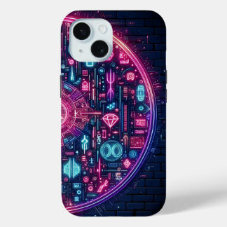 Funda Para iPhone 15 Neon Enigma