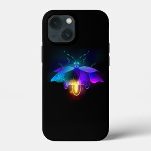 Funda Para iPhone 13 Mini Neon Firefly en negro