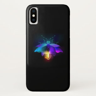 Funda Para iPhone X Neon Firefly en negro