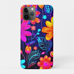 Funda Para iPhone 11 Pro Neon Floral Fantasy