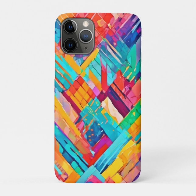 Funda De Case-Mate Para iPhone Neon Geometric Dreamscape (Reverso)