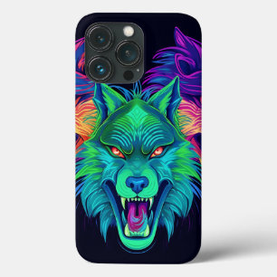 FUNDA PARA iPhone 13 PRO NEON HALLOWEEN DE COLORES BRILLANTES