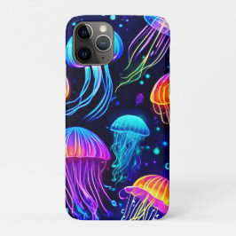 Funda Para iPhone 11 Pro Neon Jellyfish Dreams
