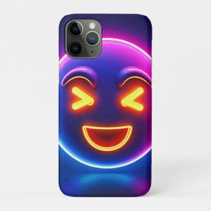 Funda Para iPhone 11 Pro Neon Laughing Emoji Joy