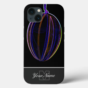 Funda Para iPhone 13 Neon-Pop-Art Feliz Huevo de Pascua con Monograma!