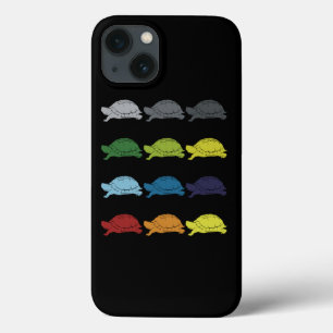 Funda Para iPhone 13 Neon Pop Art Retro Turtle Animal Gift Idea