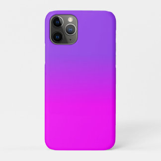 Funda Para iPhone 11 Pro Neon Purple and Hot Pink Ombre Shade Color Fade