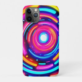 Funda Para iPhone 11 Pro Neon Spiral Light Art